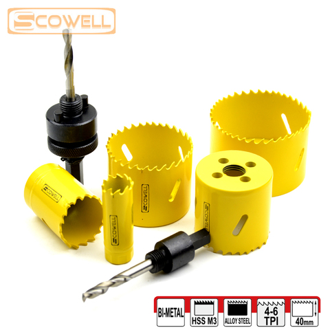 30% Off scie cloche Holesaw Cutter métal bois 16mm19m,20mm,22mm,32mm,51mm,65mm,68mm,70mm,73mm,76mm, lame de 83mm HSS bi-métal ► Photo 1/6