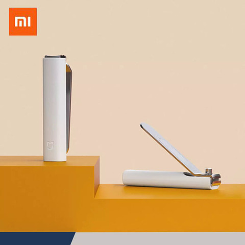 Xiaomi Mijia anti-éclaboussures coupe-ongles pointu Durable anti-éclaboussures coque de rangement acier inoxydable avancé givré Texture fichier ► Photo 1/6