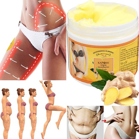 Crème brûlante de graisse au gingembre, Anti-cellulite, pour le corps, perte de poids, Massage amincissant, pour les jambes, réduit efficacement ► Photo 1/6