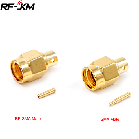 Connecteur SMA RF RP-SMA mâle, 10 pièces, prise centrale à souder, Semi-rigide pour RG402 ► Photo 1/6