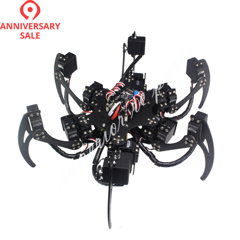 18 DOF Aluminium Hexapode Araignée Six 3DOF Jambes Robot kit de châssis avec roulement à billes Entièrement Compatible 50% OFF ► Photo 1/6