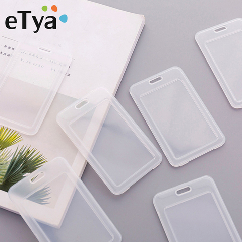 ETya – étui pour cartes de Bus pour étudiants, sac de mode pour hommes et femmes, housse de protection en PVC Transparent pour cartes de crédit, porte-cartes d'identité ► Photo 1/4