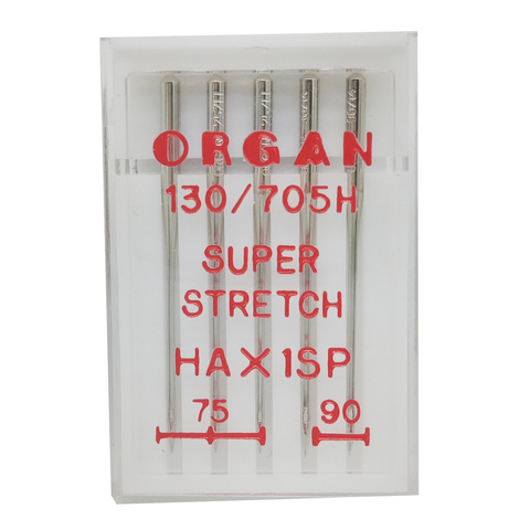 Organe aiguilles Super extensibles Anti-pull pour Machine à coudre domestique, en tissu tricoté élastique, emballage de boîte HAX1SP 65 75 90 ► Photo 1/6