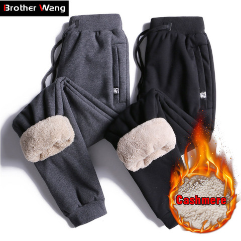 Pantalon de Jogging pour hommes, pantalon de Jogging chaud, vêtement de survêtement épais, nouvelle collection hiver 2022, 5XL 6XL 7XL, 8XL, décontracté ► Photo 1/6