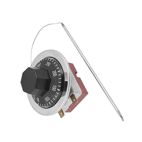 Thermostat capillaire à 2 broches, 30-85C 30-110C 50-300C degrés NC, réglage de la température, pour chauffe-eau de four ► Photo 1/1