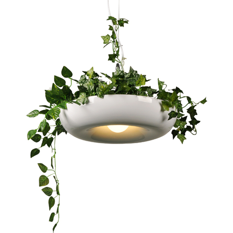 Lampe suspendue en forme de plante au design nordique moderne, luminaire décoratif d'intérieur, idéal pour un jardin, une salle à manger ou un bureau ► Photo 1/6