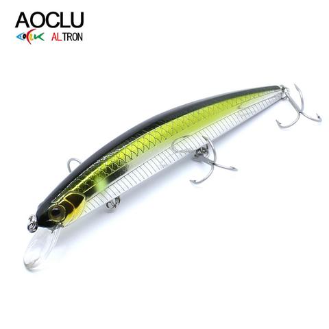 AOCLU – leurre méné rigide avec système de transfert de poids magnétique, appât artificiel idéal pour la pêche au lancer longue distance, 8 couleurs, 13cm, 20.0g ► Photo 1/6