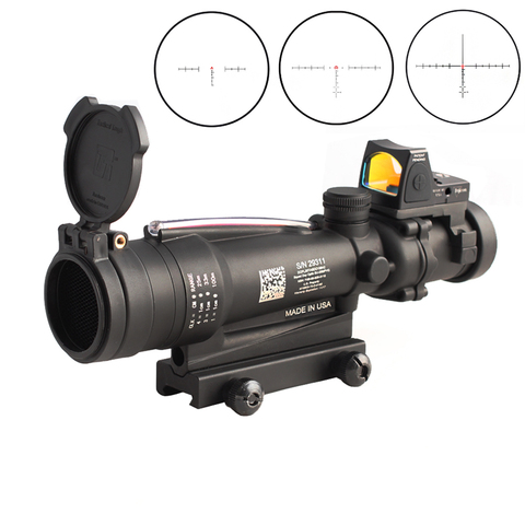 Lunette de visée Trljicon ACOG 3.5x35 portée optique à fibres réelles avec point rouge RMR/lentille killflash protection pour monture 20mm ► Photo 1/5