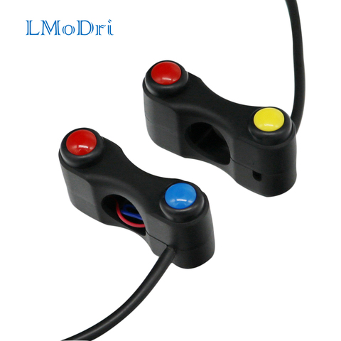 LMoDri-interrupteur pour guidon de moto, vélo Scooter électrique, 7/8 