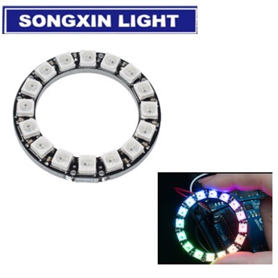 Carte de développement ronde CJMCU 16 bits WS2812 5050 RGB LED lumières de conduite intégrées, 1 pièce ► Photo 1/3