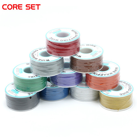 30AWG Fil D'emballage 250 compteur Multicolore Câble Ok Fil Électrique Fil D'emballage POUR Ordinateur Portable Carte mère Connecter Weldin ► Photo 1/6