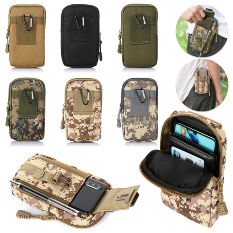 1Pc militaire Camouflage petite poche ceinture taille sac hommes tactique Molle poche en plein air en cours d'exécution militaire Pack voyage Camping sacs ► Photo 1/6