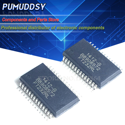 5 pièces FT232RL FT232R FT232 SSOP28 USB FS série UART nouvelles puces série SSOP28 importées en Stock IC ► Photo 1/1