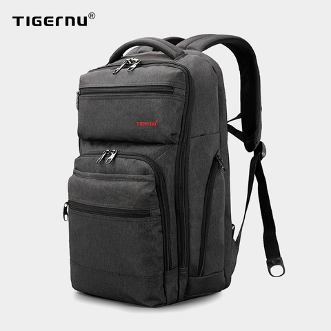 Tigernu – sac à dos de marque 15.6 pouces pour hommes et femmes, avec chargeur USB, Anti-vol, pour ordinateur portable, anti-éclaboussures, pour l'école ► Photo 1/6