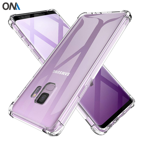 Coque antichoc en Silicone pour Samsung Galaxy, compatible modèles S7, S8, S9 Plus, Edge ► Photo 1/6