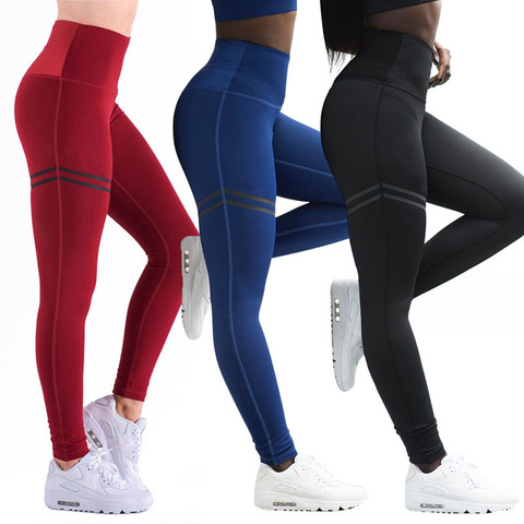 Pantalons de Sport Pour femmes Sexy Push Up Gym Sport Legging Femme Collants de Course Skinny Pantalon de Jogging De Gymnastique De Compression Pantalon Doux ► Photo 1/6