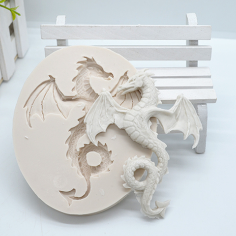 Luyou 3D Dragon Silicone résine moules pâtisserie Fondant moule mariage gâteau décoration outils cuisine cuisson accessoires FM1883 ► Photo 1/5