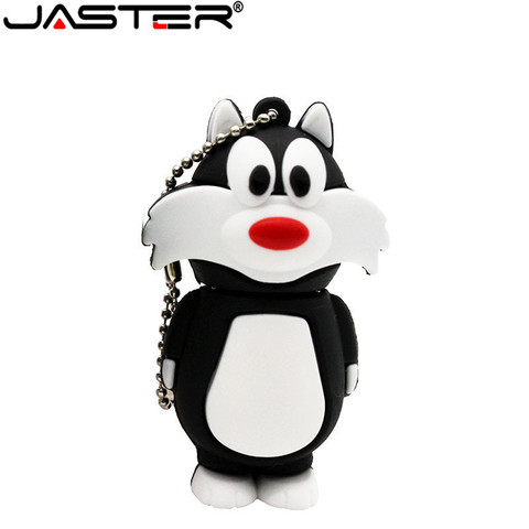 Dessin animé chat USB 2.0 lecteur Flash 4GB 8GB 16GB 32GB 64GB 128GB créativité stylo lecteurs étudiant cadeaux mémoire bâton 100% capacité réelle ► Photo 1/6