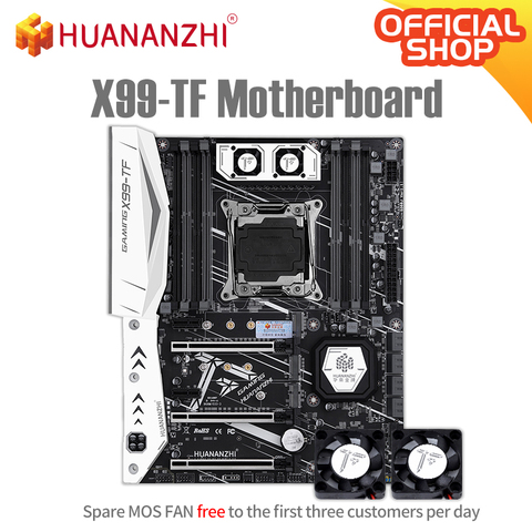 HUANANZHI X99 TF X99 carte mère Intel XEON E5 LGA2011-3 toutes les séries à la fois DDR3 DDR4 RECC NON-ECC mémoire NVME USB3.0 ATX ► Photo 1/5