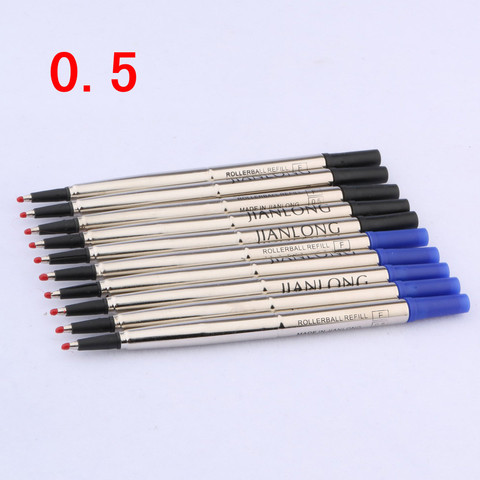 5 recharge d'encre noire et 5 bleues pour papeterie 0.5 recharges de stylo à bille ► Photo 1/6
