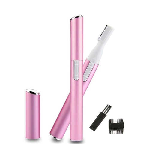Mini tondeuse à sourcils électrique Portable pour femmes, ciseaux, épilateur à lame, rose, noir ► Photo 1/6