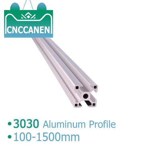 Extrusion de profil en aluminium 3030 3030-100mm de longueur, Rail linéaire anodisé, norme européenne pour les pièces d'imprimante 3D 1500 bricolage pièce ► Photo 1/6