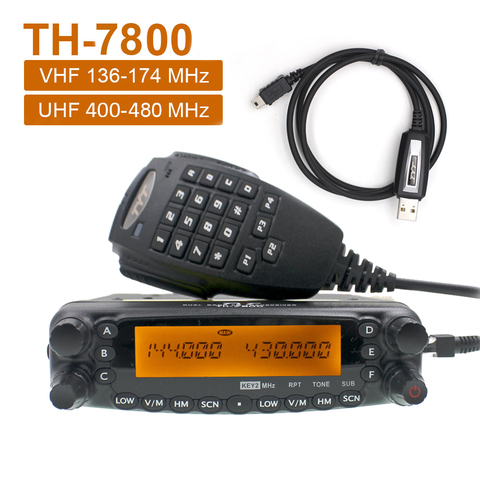 TYT – talkie-walkie TH-7800 double bande 50W, Station de Radio Mobile 136-174 et 400-480MHz, communicateur Radio Amateur émetteur-récepteur FM ► Photo 1/6