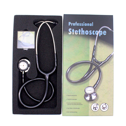 Stéthoscope médical professionnel à Double tête et Double Tube, dispositif médical professionnel pour la médecine ► Photo 1/6