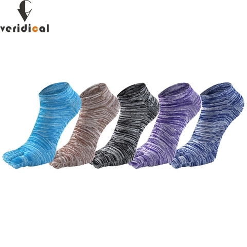 Verdical – chaussettes colorées à la cheville à cinq doigts pour hommes, en coton pur, nouveauté à la mode, Harajuku No Show Happy Socks avec orteils, offre spéciale ► Photo 1/6