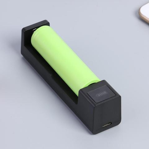 Universel 1 fente 18650 chargeur de batterie LED intelligent charge rapide USB Rechargeable batterie au Lithium chargeur Station d'accueil berceau ► Photo 1/6