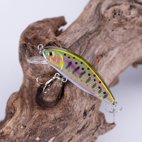 1 pièces leurres de pêche 44mm 3g mini appât Minnow leurre haute qualité appâts durs Action Wobblers ► Photo 1/4