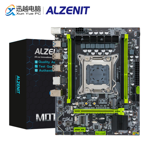 Carte mère ALZENIT X79M-CE5 Intel C602 X79 LGA 2011 Xeon E5 ECC REG DDR3 128GB M.2 NVME NGFF SATA3.0 USB3.0 carte mère serveur ► Photo 1/6