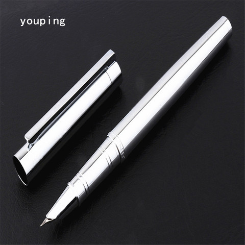 Jinhao – stylo à plume 126 platine, de luxe et de qualité, fournitures de papeterie scolaires et de bureau bancaire pour étudiants, stylos à encre ► Photo 1/6