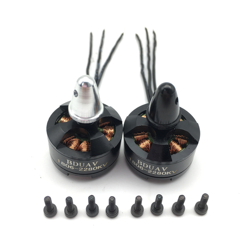 CW CCW – Mini moteur multi-rotor sans balais, 1806 2280KV dans le sens des aiguilles d'une montre, 1 pièce, pour avion FPV 250 RC 260 ► Photo 1/6