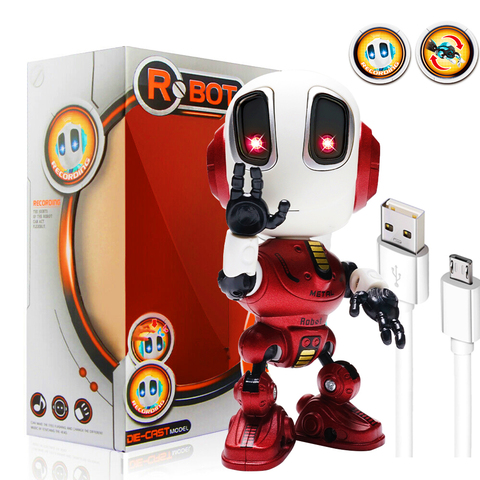 Robot de charge jouets Mini Robot intelligent parlant pour enfants jouet éducatif pour enfants Robot humanoïde jouet sens inductif ► Photo 1/6