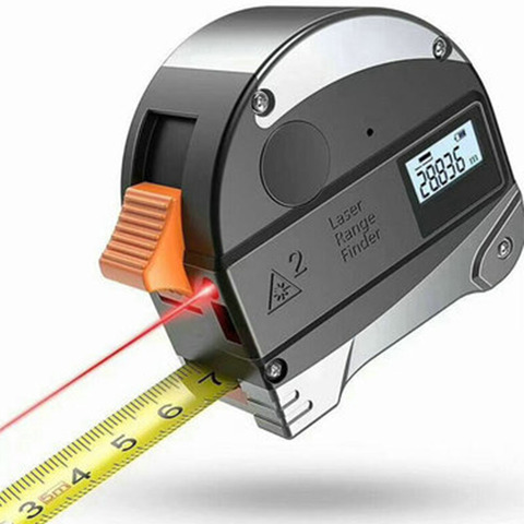 Ruban de mesure Laser rétractable 40M, Roulette électronique numérique, outil de mesure multi-angles en acier inoxydable ► Photo 1/4