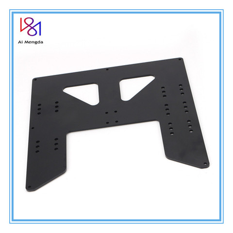 Noir Anet A8 A6 3D imprimante mise à niveau Y chariot anodisé plaque en aluminium pour A8 A6 Hotbed Support ou Anet I3 3D imprimantes ► Photo 1/6