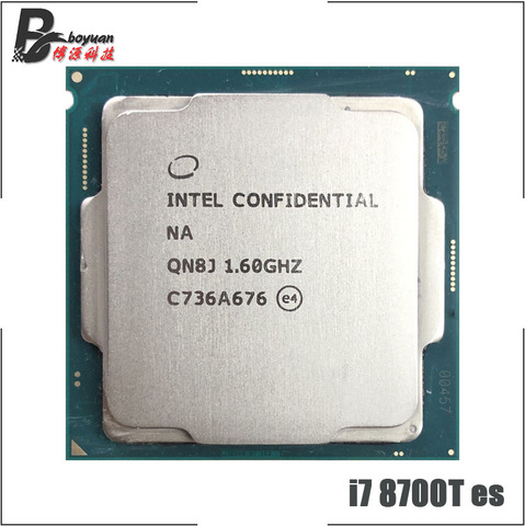 Intel Core i7-8700T es i7 8700 T es 1.6 GHz Six-Core douze fils processeur d'unité centrale 12 M 35 W LGA 1151 ► Photo 1/1