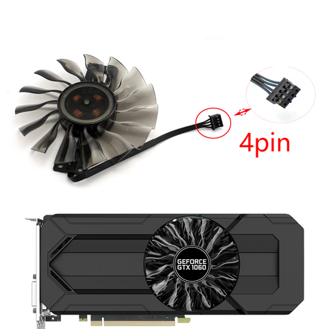 Ventilateur de refroidissement de carte graphique GA92S2H, 4 broches, 85mm, VGA GTX 1060, StormX, pour palit GTX1060, Storm X, remplacement ► Photo 1/6