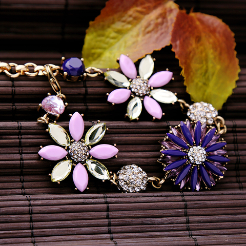 Kissme grande remise en gros femmes élégant fleur Bracelet Vintage bohême Style Bracelets porte-bonheur mode bijoux liquidation vente ► Photo 1/6