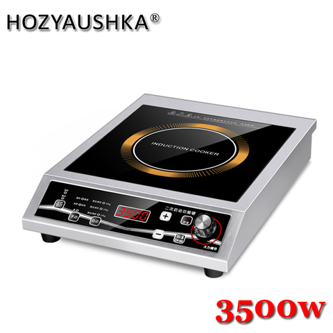 Cuisinière à induction haute puissance 3500W, avec bouton en acier inoxydable, anti-rayure et anti-frottement, commerciale ► Photo 1/5