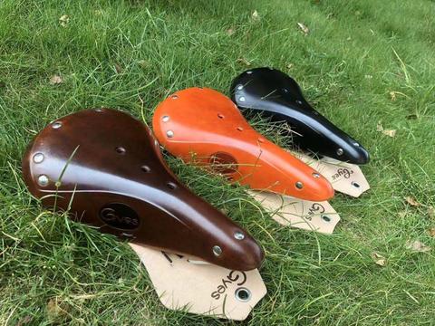 2016 selle de vélo rétro/selle en cuir rétro/selle Gyes GS17 de selle de vélo de route ► Photo 1/5