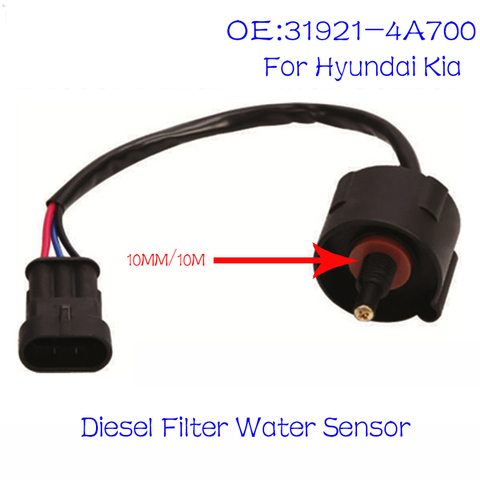 Capteur d'eau de filtre Diesel adapté à Hyundai Kia Motor Libero Santa Fe Starex Sorento 10mm, nouveau ► Photo 1/6