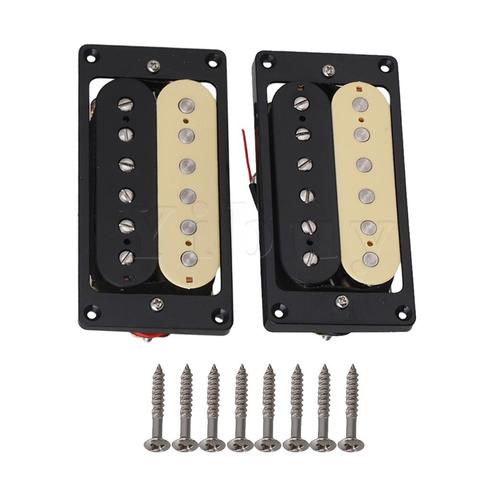 Yibuy – Pickups de guitare noir et crème, col et pont de Humbucker ► Photo 1/6