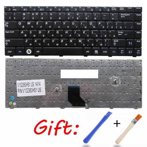 Clavier d'ordinateur portable russe noir, neuf, RU, pour SAMSUNG R518, R520, R522, R550, R513, R515 ► Photo 1/6