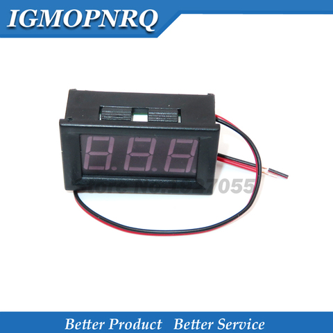 Voltmètre numérique DC 4.5V à 30V voltmètre numérique tension panneau mètre pour 6V 12V 24V Electromobile Motoycle voiture 0.56'' ► Photo 1/5