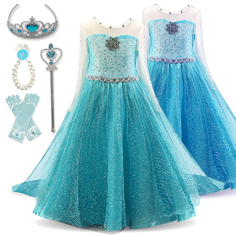 Enfants robes pour filles robe Cosplay princesse Costumes enfants fête de noël cadeau Fantasia Vestidos filles vêtements ► Photo 1/6