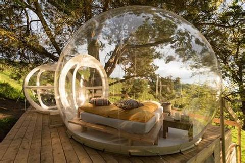 Tente dôme de jardin gonflable pour extérieur, tente à bulles transparente, tente Igloo pour Camping, 3M/4M/5M, offre spéciale ► Photo 1/6