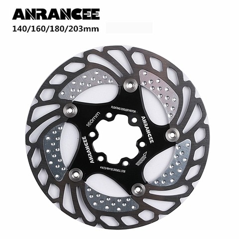 ANRANCEE montagne vtt vélo frein à disque plaquettes flottantes 140mm 160mm 180mm 203mm 6 boulons Rotor vélo ► Photo 1/6