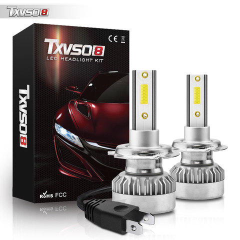 TXVSO8 6000K H7 Voiture phare 20000LM 110W H4 Led H1 9005 HB3 9006 HB4 H8 H9 H11 12V Phare Led Ampoule 360 degré Lampara ► Photo 1/6